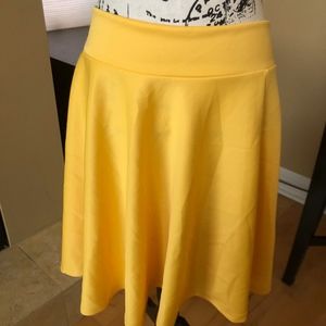 Buttery Yellow Circle Skirt